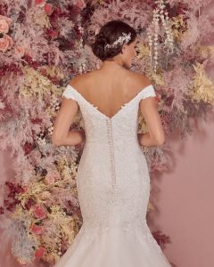 Ciara from the Phoenix Bridal collection at Belladonna Bridal in Galway