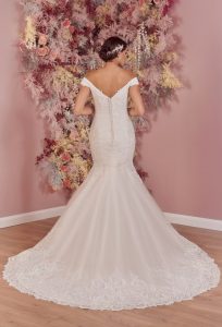 Ciara from the Phoenix Bridal collection at Belladonna Bridal in Galway