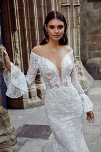 Salma wedding dress by Ronald Joyce from Belladonna Bridal in Galway the experts for bridalwear and bridal accessories
